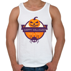 PRINTFASHION Happy Halloween Trick or Treat - Férfi atléta - Fehér