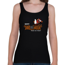 PRINTFASHION Happy Halloween Trick or Treat - Női atléta - Fekete női trikó