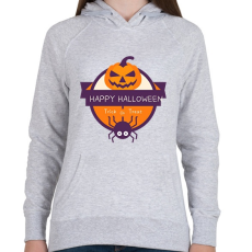 PRINTFASHION Happy Halloween Trick or Treat - Női kapucnis pulóver - Sport szürke