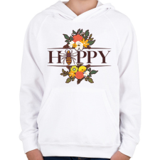 PRINTFASHION Happy - Méh - Gyerek kapucnis pulóver - Fehér gyerek pulóver, kardigán