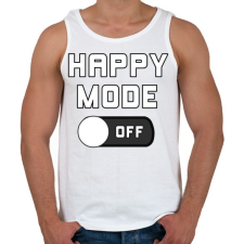 PRINTFASHION happy mode - Férfi atléta - Fehér atléta, trikó