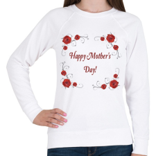 PRINTFASHION Happy Mothers Day - Női pulóver - Fehér női pulóver, kardigán