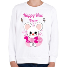 PRINTFASHION happy new year - Gyerek pulóver - Fehér