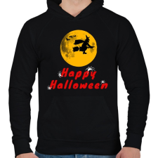 PRINTFASHION happyhalloween2 - Férfi kapucnis pulóver - Fekete férfi pulóver, kardigán