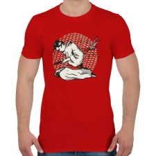 PRINTFASHION Harakiri japán tollrajz - Férfi póló - Piros férfi póló