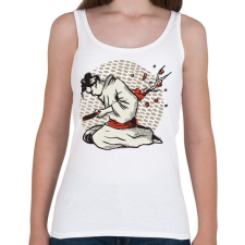PRINTFASHION Harakiri japán tollrajz - Női atléta - Fehér női trikó
