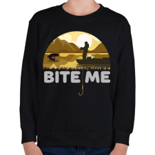 PRINTFASHION Harapj a csalira! - Gyerek pulóver - Fekete gyerek pulóver, kardigán