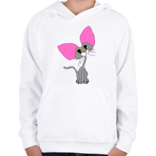 PRINTFASHION Harci kandúr - Gyerek kapucnis pulóver - Fehér gyerek pulóver, kardigán