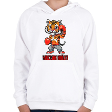 PRINTFASHION Harcosok királya - Gyerek kapucnis pulóver - Fehér gyerek pulóver, kardigán