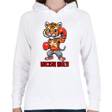 PRINTFASHION Harcosok királya - Női kapucnis pulóver - Fehér