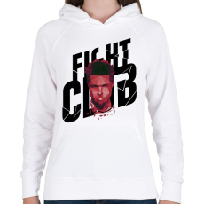 PRINTFASHION Harcosok klubja - Női kapucnis pulóver - Fehér