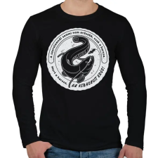 PRINTFASHION Harcsa horgász - Férfi hosszú ujjú póló - Fekete férfi póló