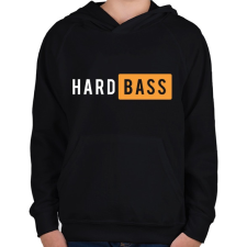 PRINTFASHION HardBASS - Gyerek kapucnis pulóver - Fekete gyerek pulóver, kardigán
