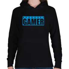 PRINTFASHION HARDCORE GAMER - Női kapucnis pulóver - Fekete