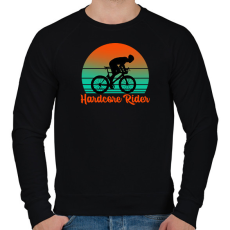 PRINTFASHION Hardcore Rider - Férfi pulóver - Fekete