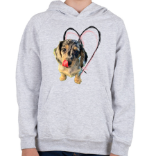 PRINTFASHION harlekin tacsi - Gyerek kapucnis pulóver - Sport szürke gyerek pulóver, kardigán