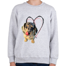 PRINTFASHION harlekin tacsi - Gyerek pulóver - Sport szürke