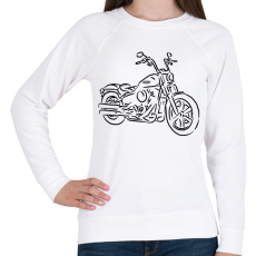 PRINTFASHION Harley Davidson - Softail - Női pulóver - Fehér