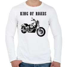 PRINTFASHION HARLEY - Férfi hosszú ujjú póló - Fehér férfi póló