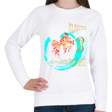 PRINTFASHION Három kívánság - Női pulóver - Fehér női pulóver, kardigán