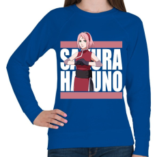 PRINTFASHION Haruno Sakura - Női pulóver - Királykék