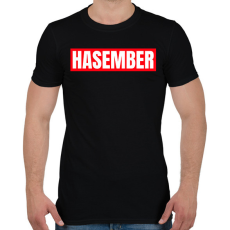 PRINTFASHION HASEMBER - Férfi póló - Fekete