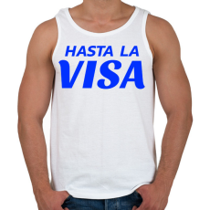 PRINTFASHION HASTA LA VISA - Férfi atléta - Fehér