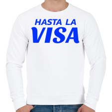 PRINTFASHION HASTA LA VISA - Férfi pulóver - Fehér férfi pulóver, kardigán