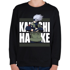 PRINTFASHION Hatake Kakashi - Gyerek pulóver - Fekete gyerek pulóver, kardigán