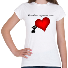 PRINTFASHION Hatalmas szívem van - Női póló - Fehér női póló