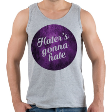 PRINTFASHION Hate - Férfi atléta - Sport szürke