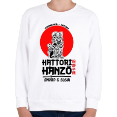 PRINTFASHION Hattori Hanzo - Gyerek pulóver - Fehér