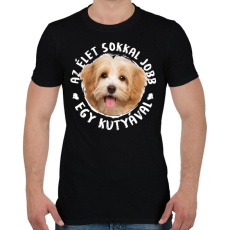 PRINTFASHION Havanese - Férfi póló - Fekete