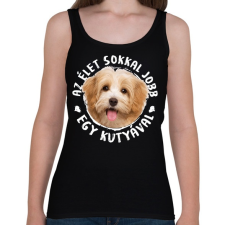 PRINTFASHION Havanese - Női atléta - Fekete női trikó