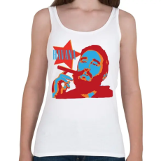 PRINTFASHION Havanna szivar & Fidel Castro - Női atléta - Fehér