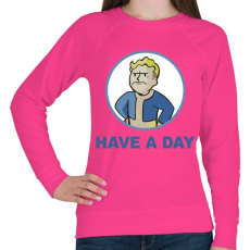PRINTFASHION Have a day - Női pulóver - Fukszia
