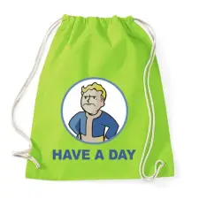 PRINTFASHION Have a day - Sportzsák, Tornazsák - Limezöld tornazsák