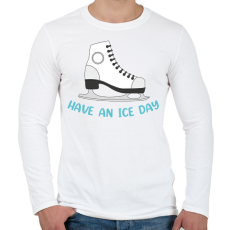 PRINTFASHION Have an ice day - Férfi hosszú ujjú póló - Fehér