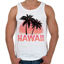 PRINTFASHION Hawaii - Férfi atléta - Fehér atléta, trikó