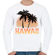 PRINTFASHION Hawaii - Férfi pulóver - Fehér