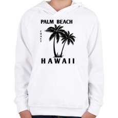 PRINTFASHION Hawaii - Gyerek kapucnis pulóver - Fehér