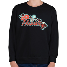 PRINTFASHION Hawaii  - Gyerek pulóver - Fekete