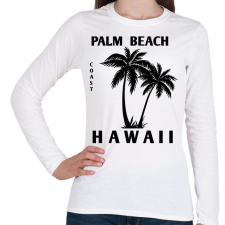PRINTFASHION Hawaii - Női hosszú ujjú póló - Fehér női póló