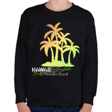 PRINTFASHION Hawaii paradise beach - Gyerek pulóver - Fekete gyerek pulóver, kardigán