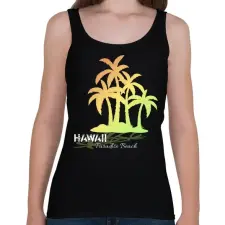 PRINTFASHION Hawaii paradise beach - Női atléta - Fekete női trikó