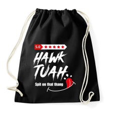 PRINTFASHION Hawk Tuah… Spit On That Thang - Sportzsák, Tornazsák - Fekete tornazsák