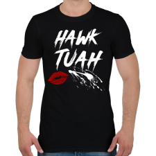 PRINTFASHION Hawk Tuah… Spit On That Thing - Férfi póló - Fekete férfi póló