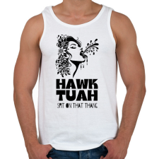 PRINTFASHION Hawk Tuah - split on that thang - Férfi atléta - Fehér atléta, trikó
