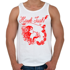 PRINTFASHION Hawk Tuah - split on that thang - Férfi atléta - Fehér atléta, trikó