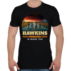 PRINTFASHION #hawkins - Férfi póló - Fekete
